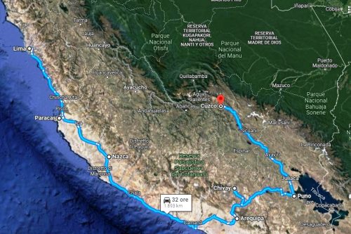 mappa Peru Classico